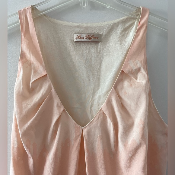 Mara Hoffman Moroccan Cityscape Ombre Sleeveless Silk Blouse Top Small - Picture 4 of 9